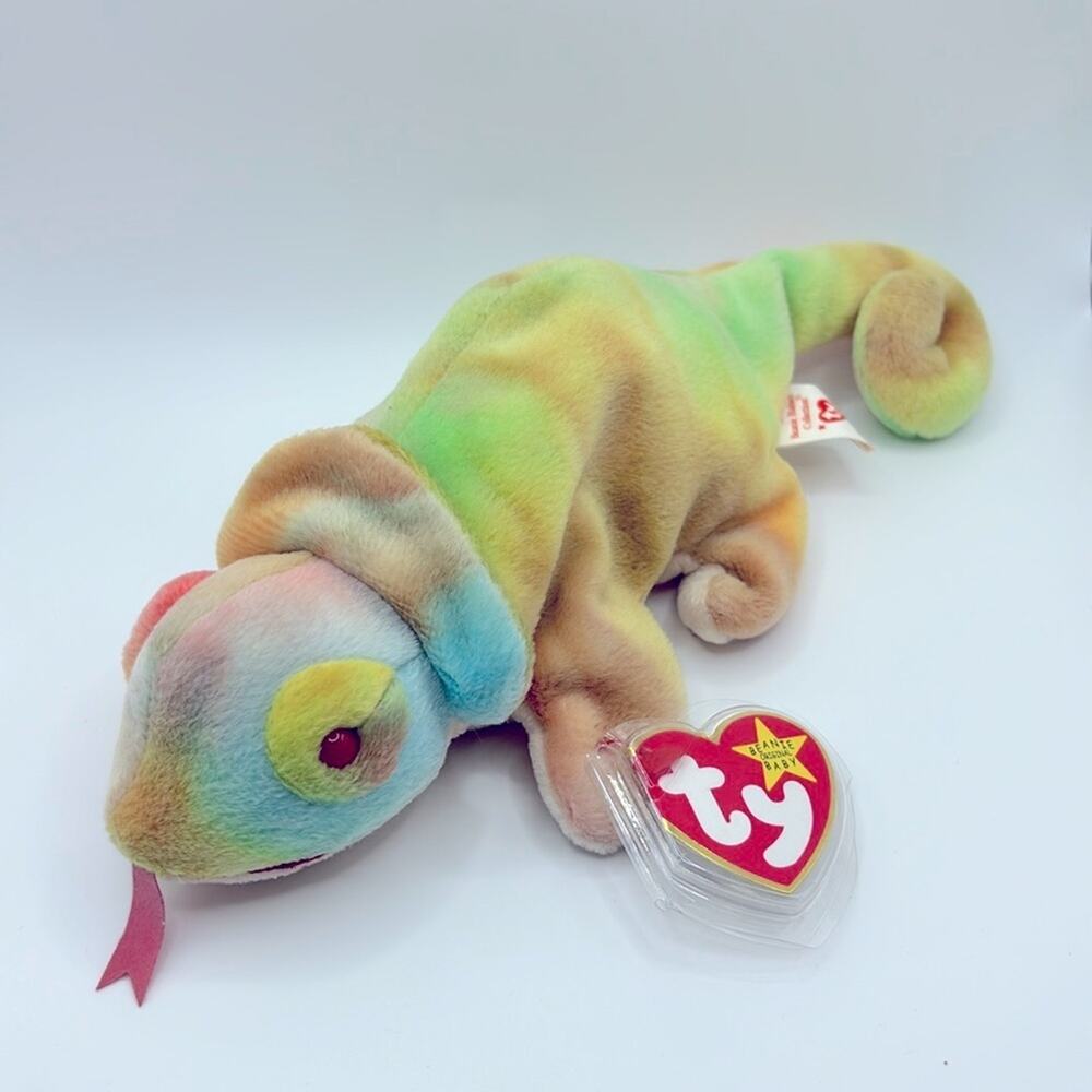 TY beanie baby Rainbow chameleon